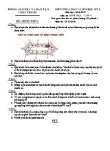 Bài kiểm tra chất lượng Sinh học 6 - Năm học 2016-2017 - Phòng GD & ĐT Châu Thành